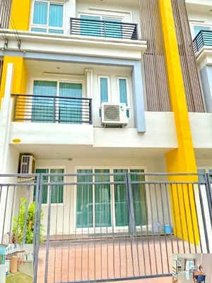 สุวรรณภูมิ ตลาดหัวตะเข้ ให้เช่าโฮมออฟฟิศ 3 ชั้น 22ตรว. 190ตรม. เฟอร์ครบพร้อมอยู่ 3นอน 4น้ำ 2จอดรถ 4แอร์ APL ลาดกระบัง เดินทางสะดวก 