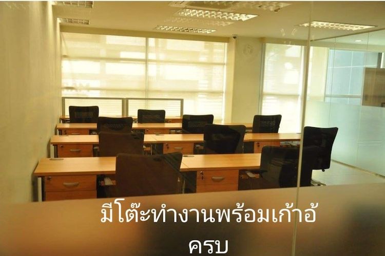 BH2836 ออฟฟิตให้เช่าเมืองทองแจ้งวัฒนะ เฟอร์ครบ โต๊ะเก้าอี้ มีลิฟต์ Bua, ภาพที่ 4