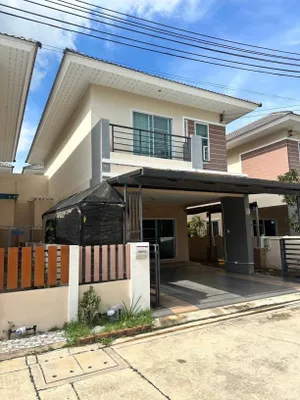 ขายบ้านมือ2 บางพระ ชลบุรี หมู่บ้านมณีรินทร์ วิลเลจ พร้อมเฟอร์นิเจอร์