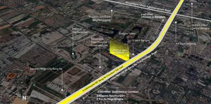 ให้เช่าที่ดิน 8 ไร่ ติดถนนบางนา-ตราด กม.6 Land for rent at Bangna-Trad Km. 6