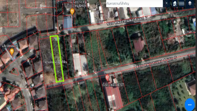 ขายที่ดิน 100 ตรว. ติดถนน 2 ด้าน ซอยหนองระแหง 4 แยก 5 และแยก 7  โกดัง , ภาพที่ 4
