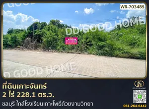 ที่ดินเกาะจันทร์ 2 ไร่ 228.1 ตร.ว. ชลบุรี ใกล้โรงเรียนเกาะโพธิ์ถ้วยงามวิทยา