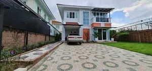 ให้เช่าบ้านเดี่ยว 2 ชั้น โครงการคาซ่าวิลล์ ราชพฤษร์ รัตนาธิเบศร์ 1  ติดถนนใหญ่ราชพฤษร์ ใกล้รถไฟฟ้าสีม่วง สถานีไทรม้าแค่ 1 ก.ม.
