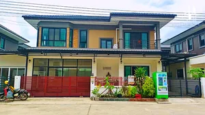 ขายบ้านเดี่ยว หมู่บ้านภิภาพร แกรนด์5 ต่อเติมโรงจอดรถฟรีแอร์ 6 ตัว