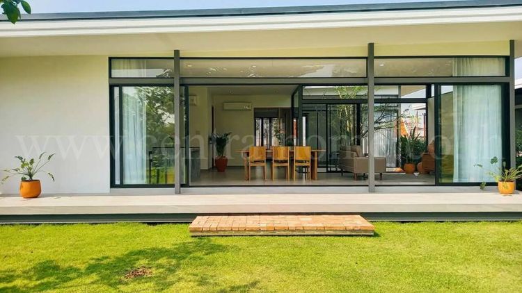 บ้านพักตากอากาศ บางเลน นครปฐม เฟอร์นิเจอร์ไม้สัก พร้อมเข้าอยู่, ภาพที่ 4