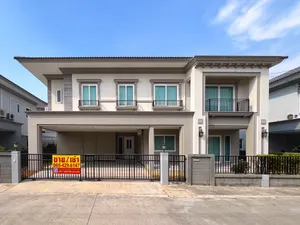 บ้านให้เช่า Grandio วิภาวดี-รังสิต บ้านเดี่ยวหรู 4 นอน 4 น้ำ เฟอร์ครบ ใกล้ทางด่วน ใกล้ฟิวเจอร์พาร์ค พร้อมอยู่ ครัวบิวท์อิน เดินทางสะดวก เหมาะสำหรับครอบครัวใหญ่