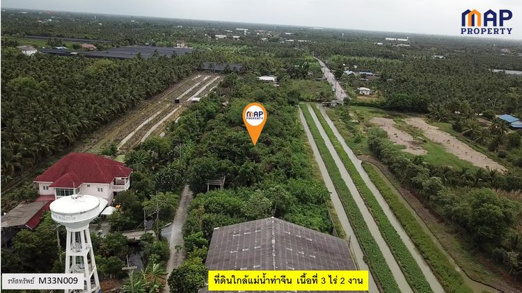 ที่ดินใกล้แม่น้ำท่าจีน หน้าที่ดินติดถนนสาธารณะยาวถึง 175 เมตร, ภาพที่ 4
