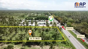 ขายที่ดิน ริม ถ.เพชรเกษม 11 ไร่ 3 งาน ติดปั๊มบางจาก