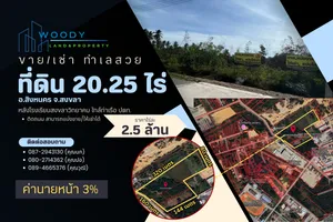 ขายและให้เช่า ที่ดิน 20.25 ไร่ ตำบลชิงโค อำเภอสิงหนคร จังหวัดสงขลา ใกล้ท่าเรือปตท.