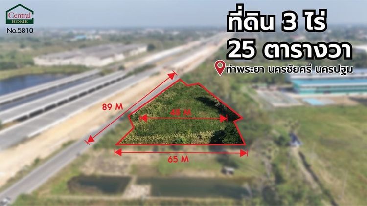 ที่ดิน 3 ไร่ 25 ตร.ว. ติดมอเตอร์เวย์ M81 บางใหญ่ - กาญจนบุรี , ภาพที่ 4