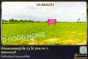 LK-864293 ที่ดินหนองหญ้าไซ 12 ไร่ 204 ตร.ว. สุพรรณบุรี ใกล้โรงเรียนบ้านหนองสำโรง