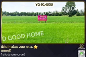 YG-914535 ที่ดินไทรน้อย 200 ตร.ว. นนทบุรี ใกล้วัดปลายคลองขุนศรี