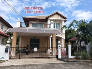 บ้านเดี่ยว 2ชั้น ซ.รามอินทรา65 หมู่บ้านชวนชื่น-วัชรพล เนื้อที่ 59 ตรว.4 นอน 3 น้ำ ศาลาไม้ทรงไทย เฟอร์นิเจอร์ Air เครื่องใช้ไฟฟ้า ติดรถไฟฟ้าสายสีชมพู