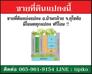 ที่ดินแปลงสวยแบ่งล็อคขาย บ้านกล้วย สุโขทัย  มีหลายแปลง ติดถนนทุกแปลง
