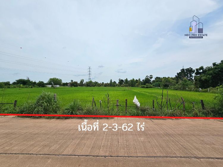 ขายที่ดิน 2-3-62-ไร่, หน้ากว้าง 46.17 ม., ห่างบึงหนองโคตร 1กิโลเมตร,, ภาพที่ 4