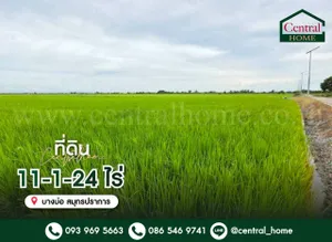 ที่ดินเปล่า 11-1-24 ไร่ คลองนิยมยาตรา บางบ่อ สมุทรปราการ