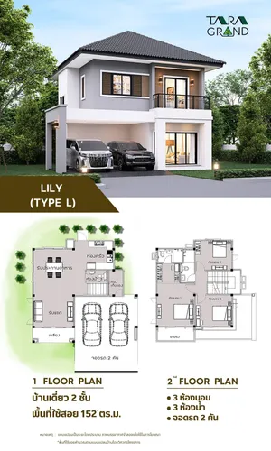 ขายบ้านใหม่ หมู่บ้านธาราแกรนด์ ขอนแก่น