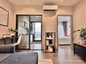 Call : 095-456-4655 Condo The Politan Aqua ใกล้ MRT สะพานพระนั่งเกล้า 29 ตารางเมตร 1 ห้องนอน ชั้น50 วิวแม่น้ำ ตกแต่งครบ