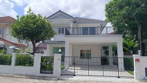 ขายบ้านเดี่ยว หมู่บ้านชวนชื่น แจ้งวัฒนะ ถ.เลี่ยงเมืองปากเกร็ด ตกแต่งใหม่พร้อมเข้าอยู่ ทำเลดี ใกล้รถไฟฟ้าสายสีชมพู