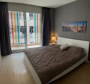 ให้เช่าคอนโดเลี้ยงสัตว์ได้ Happy Condo ลาดพร้าว 101 ขนาด 37 ตรม. อาคาร South ชั้น 6  พร้อมระเบียง ห้องรีโนเวท มาใหม่ พร้อมอยู่