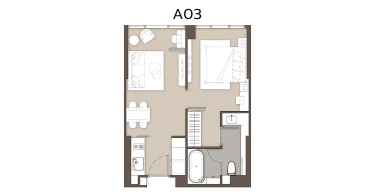 1 Bedroom ในโครงการ มัลเบอร์รี่ โกรฟ สุขุมวิท, ภาพที่ 4