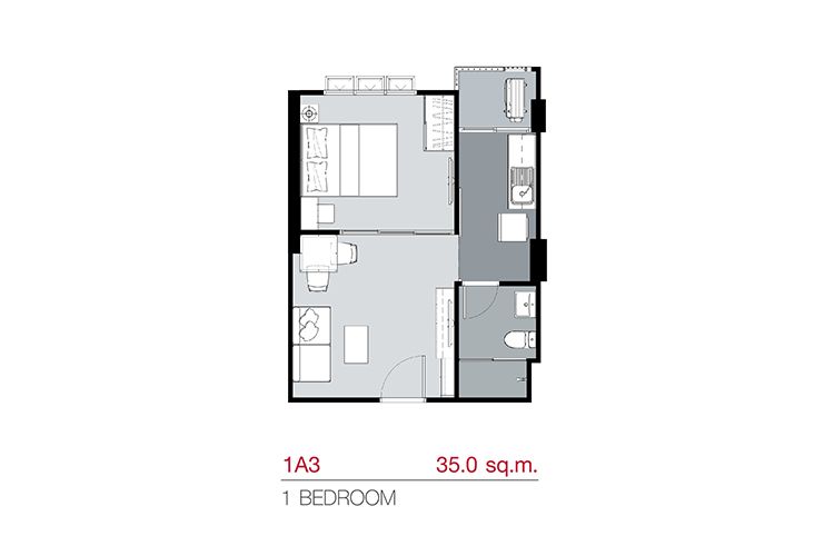 1 Bedroom ในโครงการ ศุภาลัย ซิตี้ รีสอร์ท สุขุมวิท 107, ภาพที่ 4