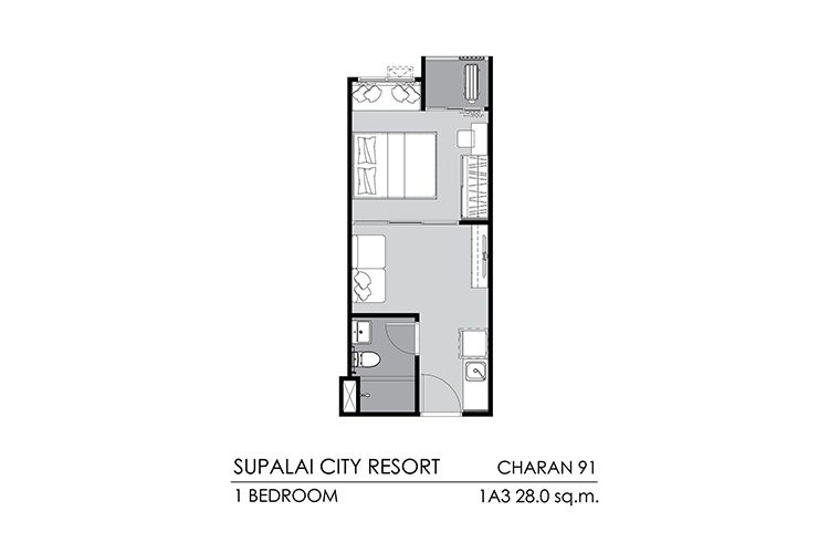 1 Bedroom ในโครงการ ศุภาลัย ซิตี้ รีสอร์ท จรัญฯ 91, ภาพที่ 4