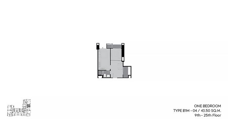 1 Bedroom Plus ในโครงการ ริธึ่ม เจริญกรุง พาวิลเลี่ยน, ภาพที่ 4