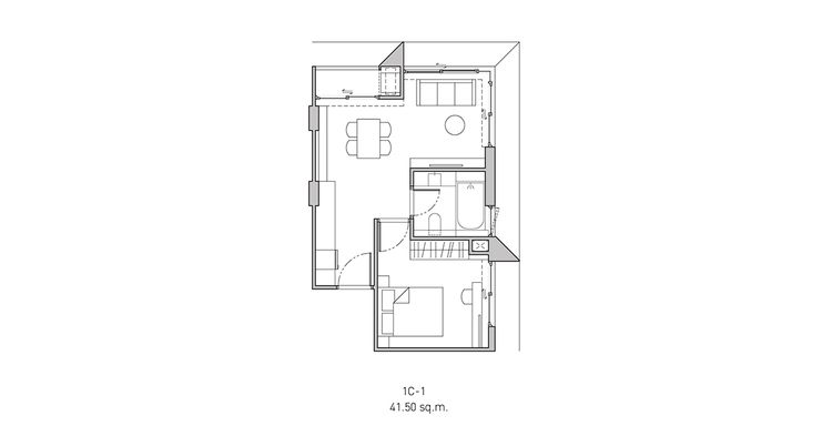 1 Bedroom ในโครงการ โฮล์ม เอกมัย 22, ภาพที่ 4