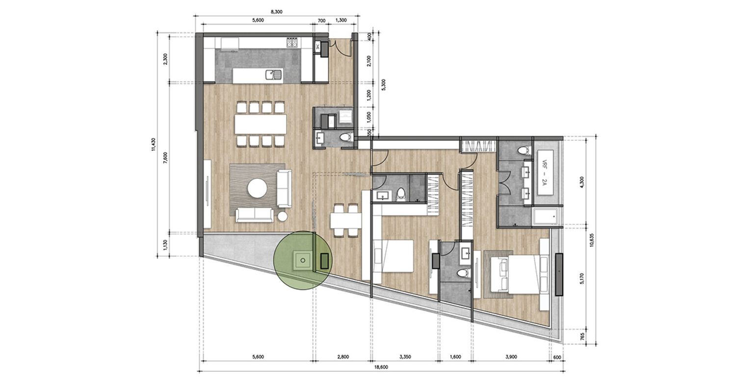 2 Bedroom ในโครงการ ลา ซิตต้า เดลเร ทองหล่อ 16, ภาพที่ 4