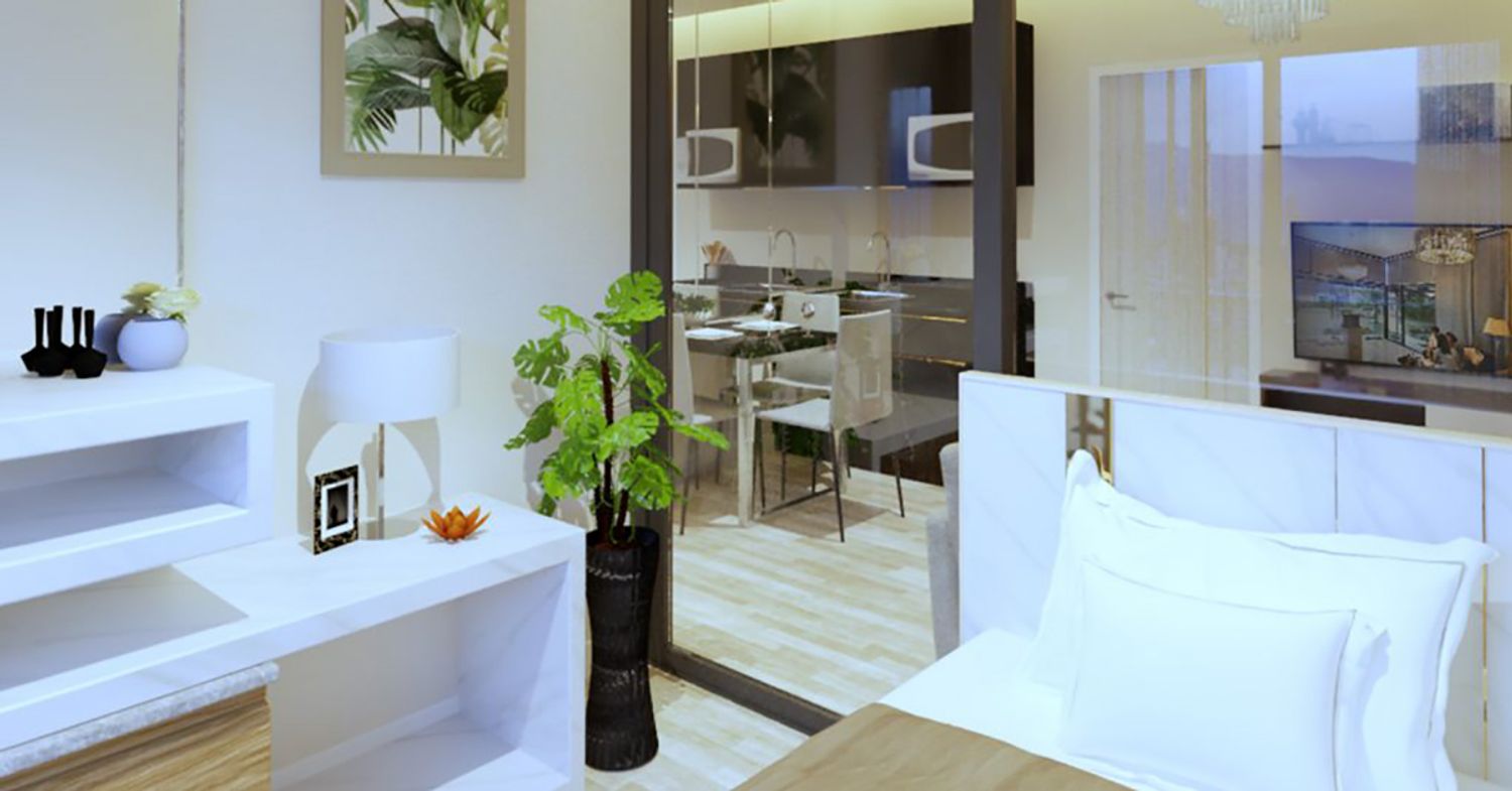 1 Bedroom Plus ในโครงการ คิว คอนโด สหพัฒน์-ศรีราชา, ภาพที่ 4