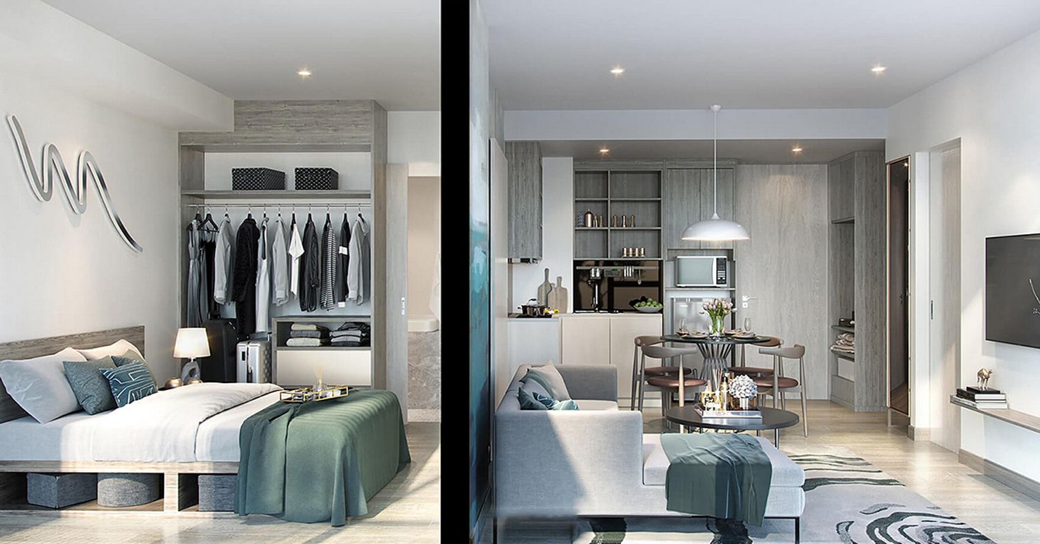 2 Bedroom ในโครงการ สกาย พาร์ค ภูเก็ต, ภาพที่ 4