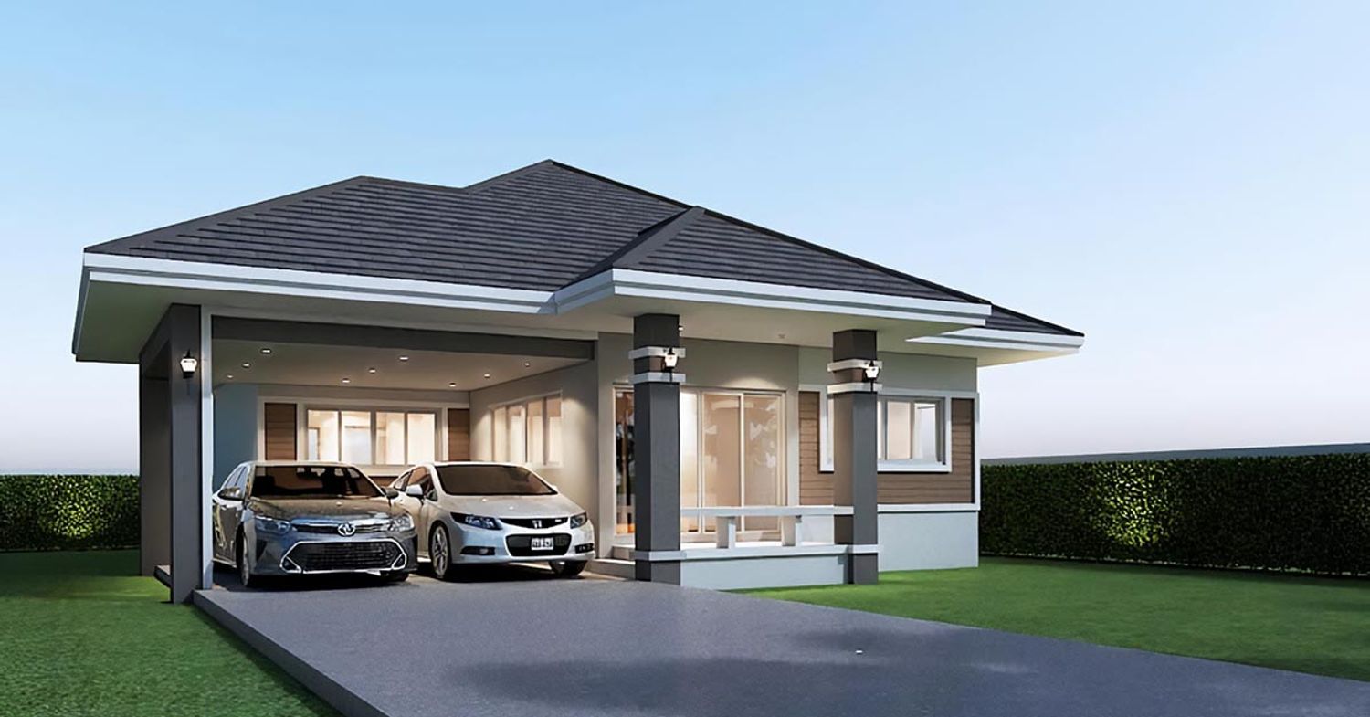 บ้านเดี่ยวชั้นเดียว ในโครงการ กนกกาญจน์ วิลเลจ, ภาพที่ 4