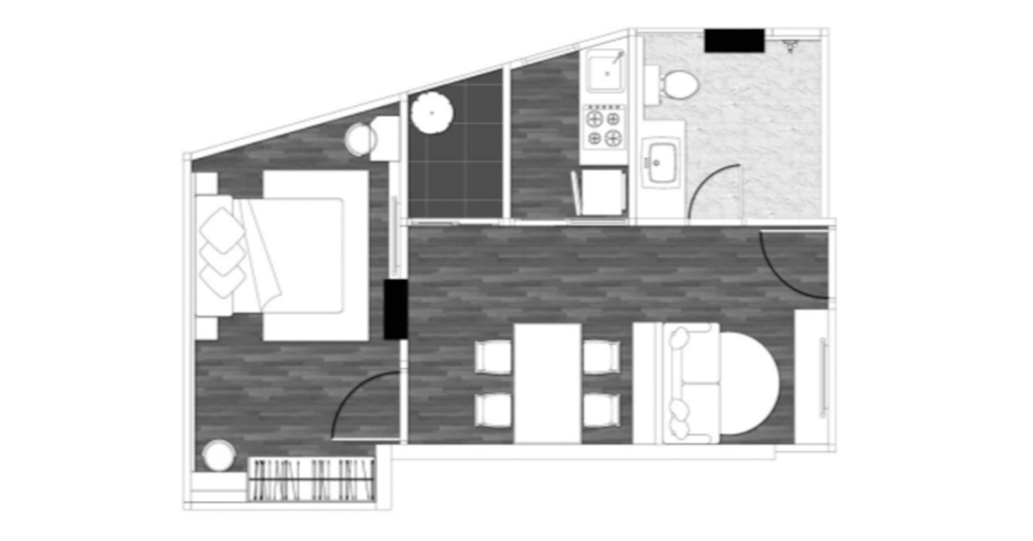 1 Bedroom Plus ในโครงการ เกล็นเดล อ่อนนุช-ศรีนครินทร์, ภาพที่ 4