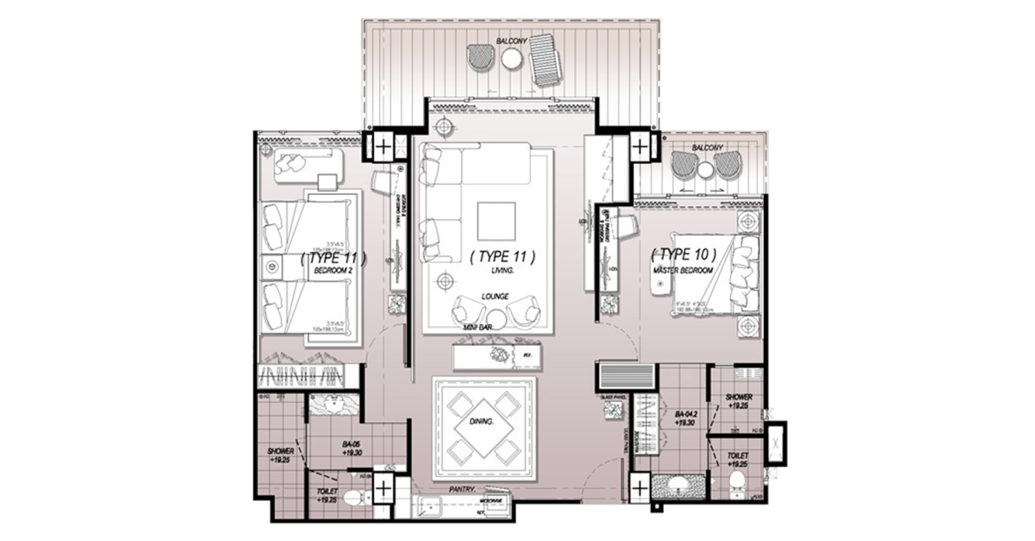 Penthouse ในโครงการ ดิ ไนน์ หัวหิน, ภาพที่ 4