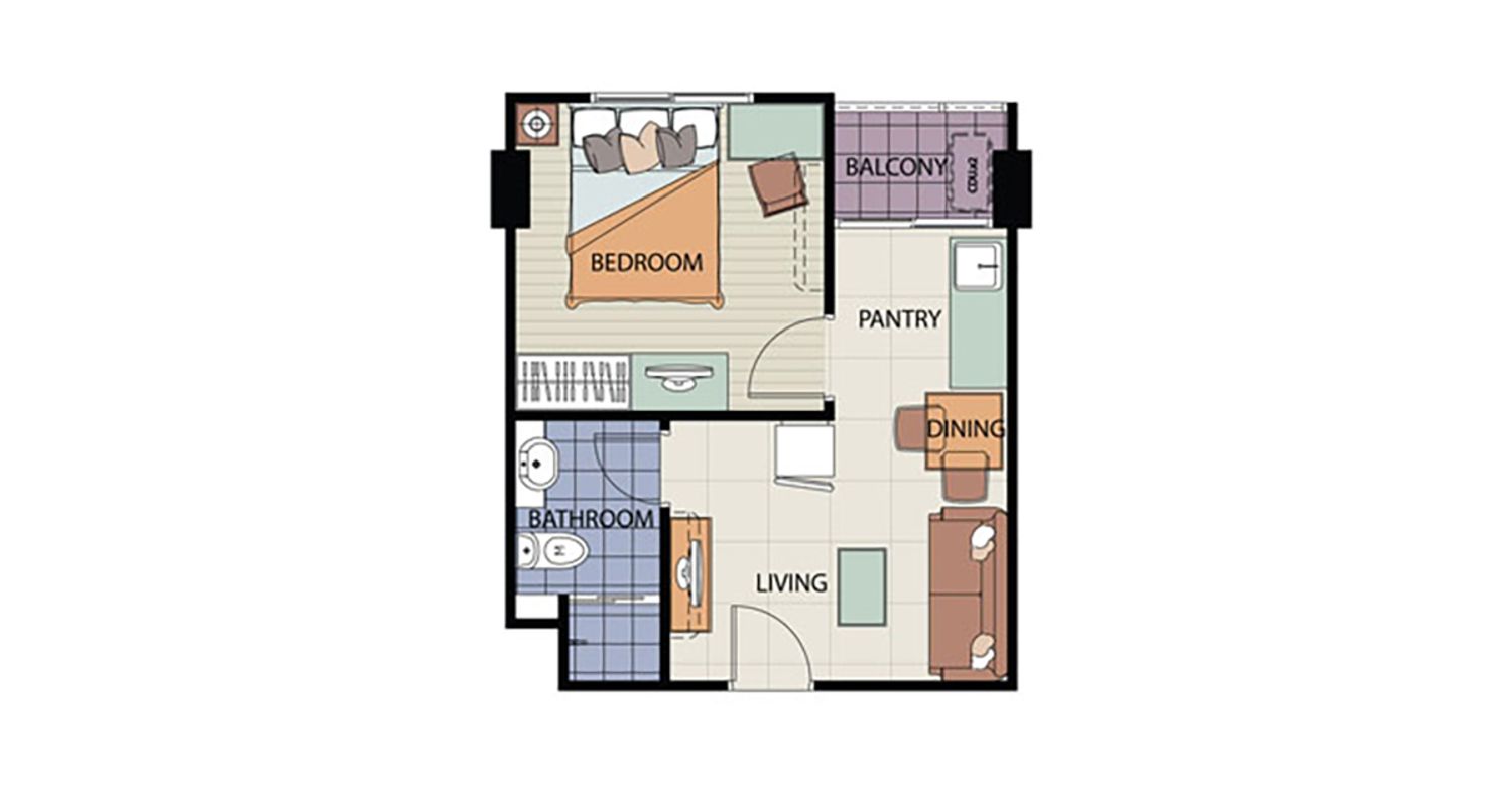 1 Bedroom ในโครงการ เดอะ ลิ้งค์ สุขุมวิท 64, ภาพที่ 4