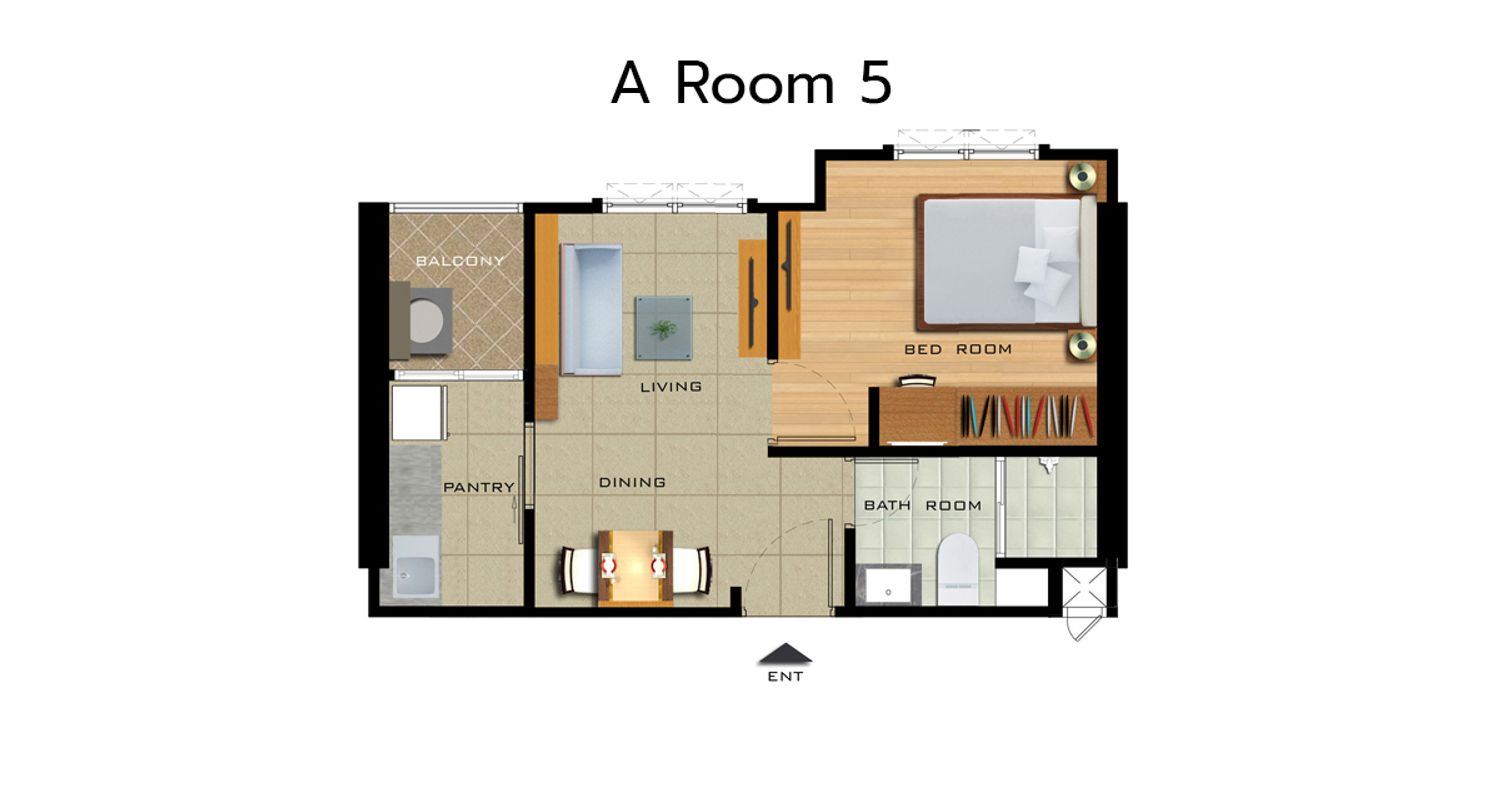1 Bedroom ในโครงการ  ริชพาร์ค เจ้าพระยา เชิงสะพานพระนั่งเกล้า, ภาพที่ 4