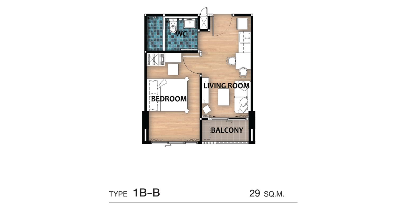 1 Bedroom ในโครงการ คอนโด ดรีม ปราจีนบุรี, ภาพที่ 4
