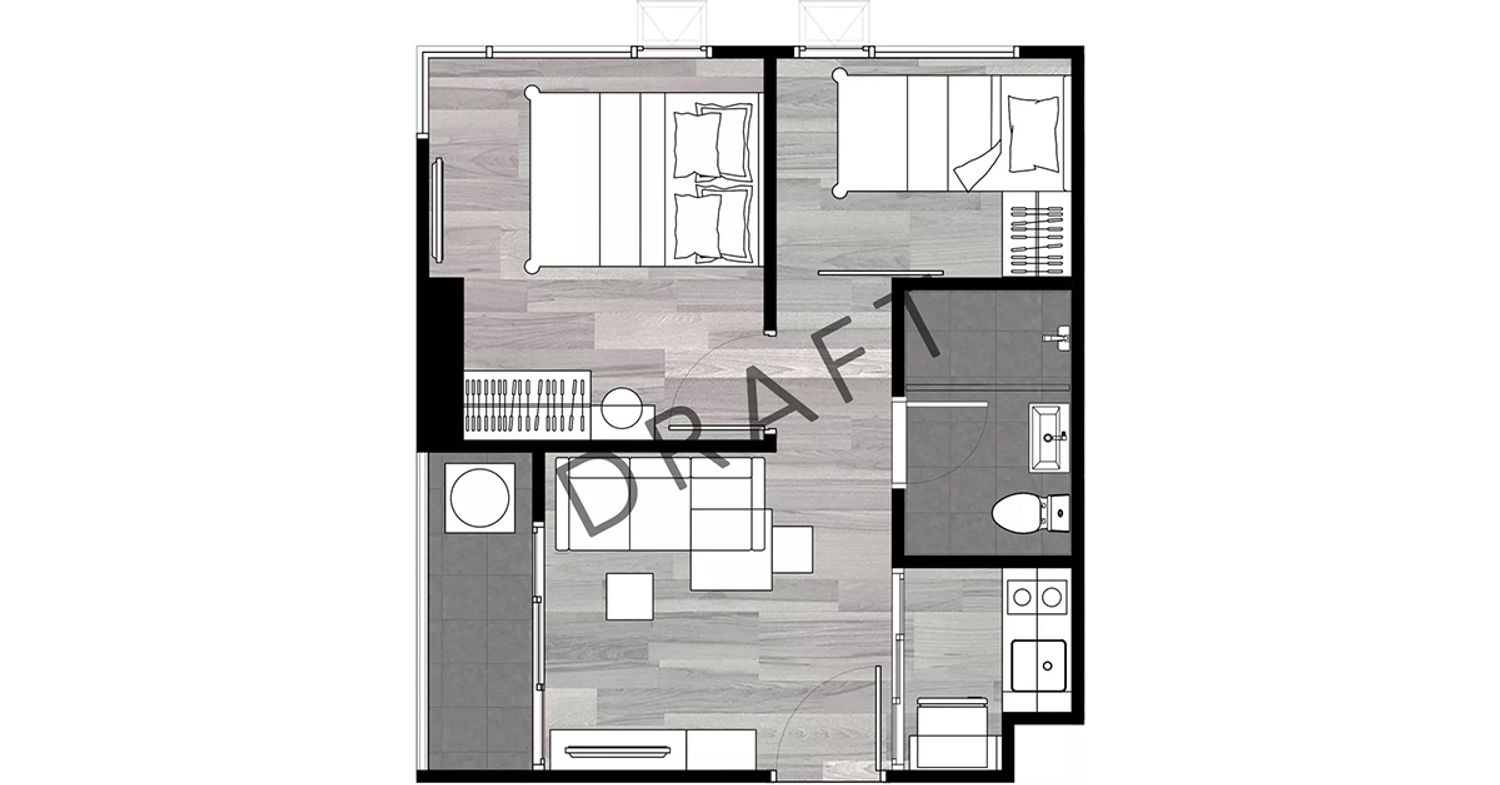 1 Bedroom ในโครงการ ดิ ออริจิ้น อ่อนนุช, ภาพที่ 4