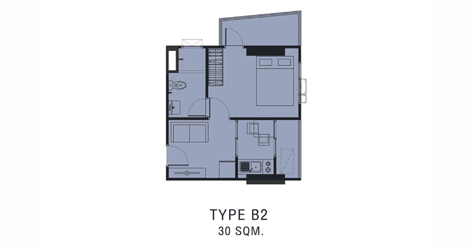 1 Bedroom ในโครงการ แอชเชอร์ รัชดา-ห้วยขวาง, ภาพที่ 4