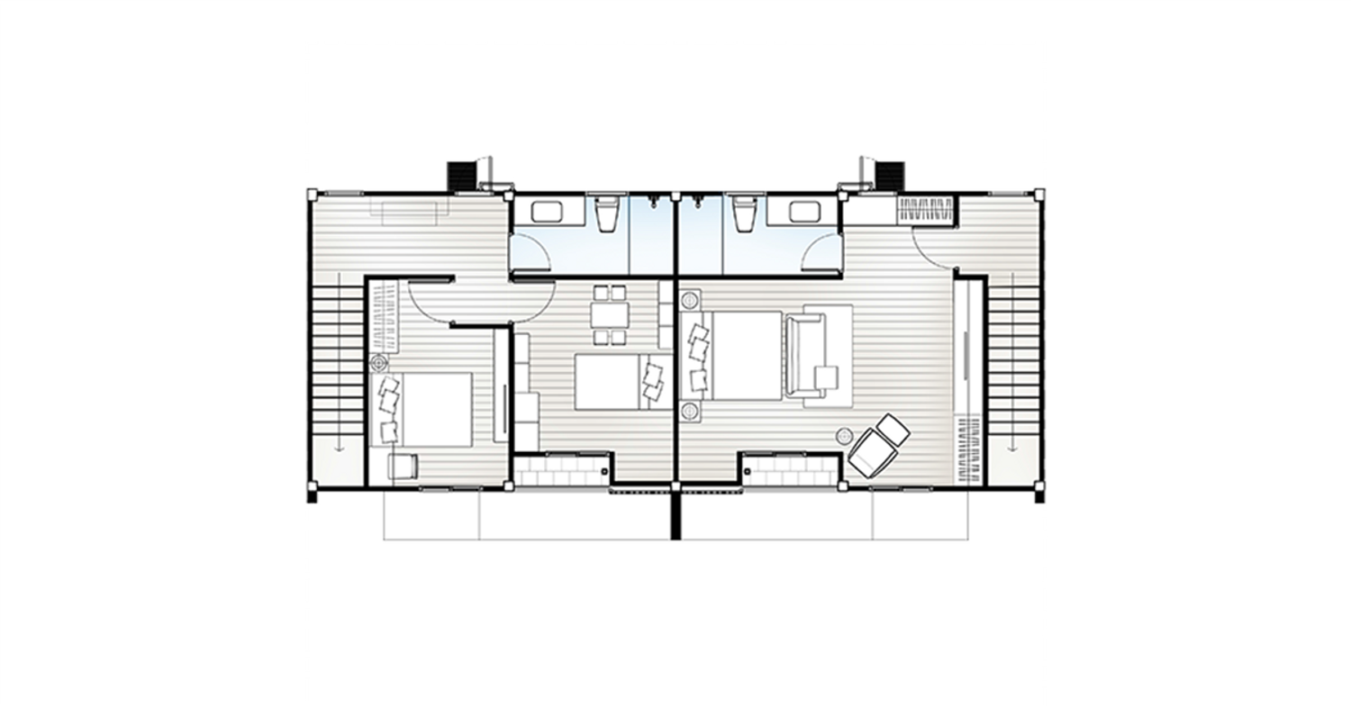 Combined Unit Plan ในโครงการ วิลลา อัลเบลโล่ พระราม 9-ศรีนครินทร์, ภาพที่ 4