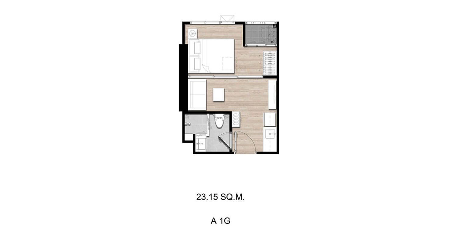1 Bedroom ในโครงการ โมดิซ สุขุมวิท 50, ภาพที่ 4