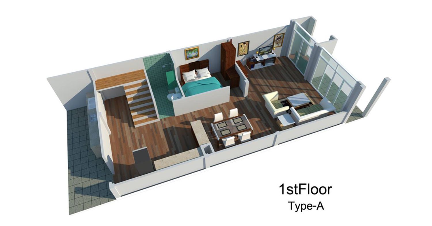 Type A ในโครงการ พรีมิโอ ทาวน์โฮม, ภาพที่ 4