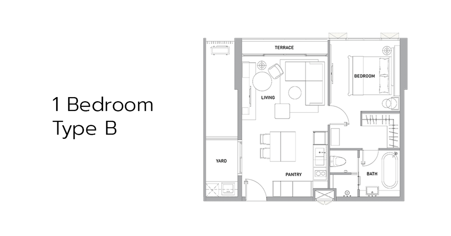 1 Bedroom ในโครงการ คราม สุขุมวิท 26, ภาพที่ 4