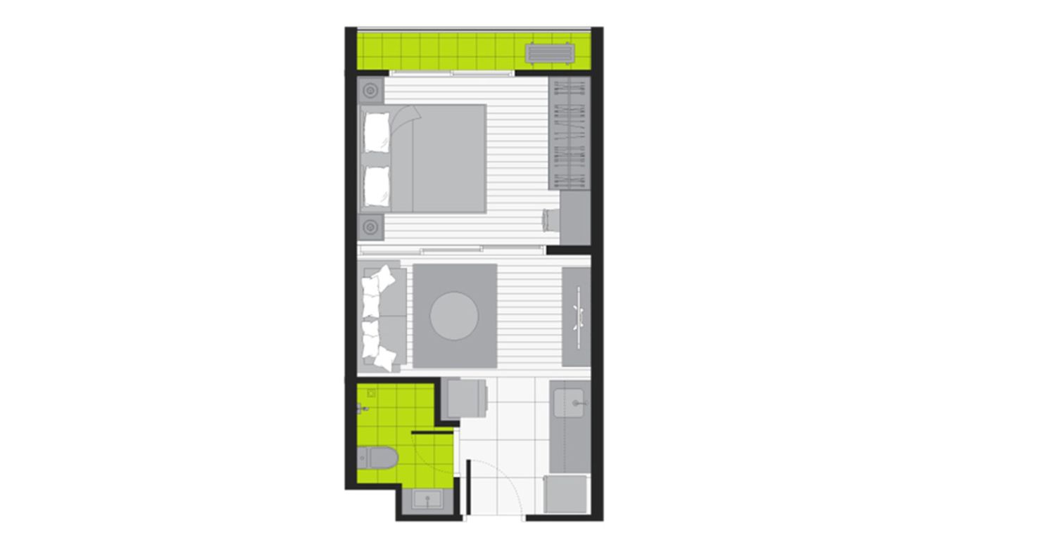 1 bedroom ในโครงการ เอ สเปซ เมกา, ภาพที่ 4