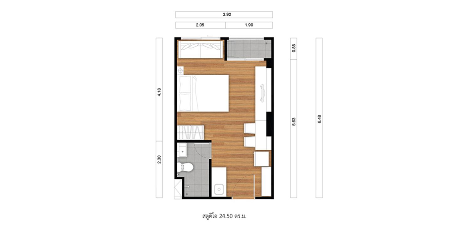 Studio ในโครงการ ลุมพินี คอนโดทาวน์ เอกชัย 48, ภาพที่ 4