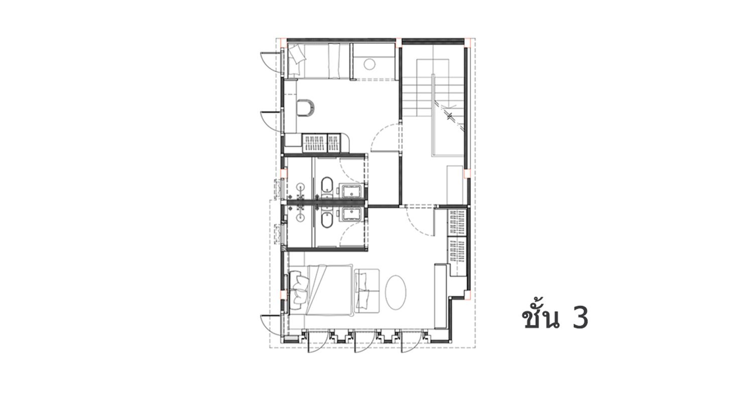 บ้านแฝดสามชั้น ในโครงการ อิตั้น รามอินทรา, ภาพที่ 4
