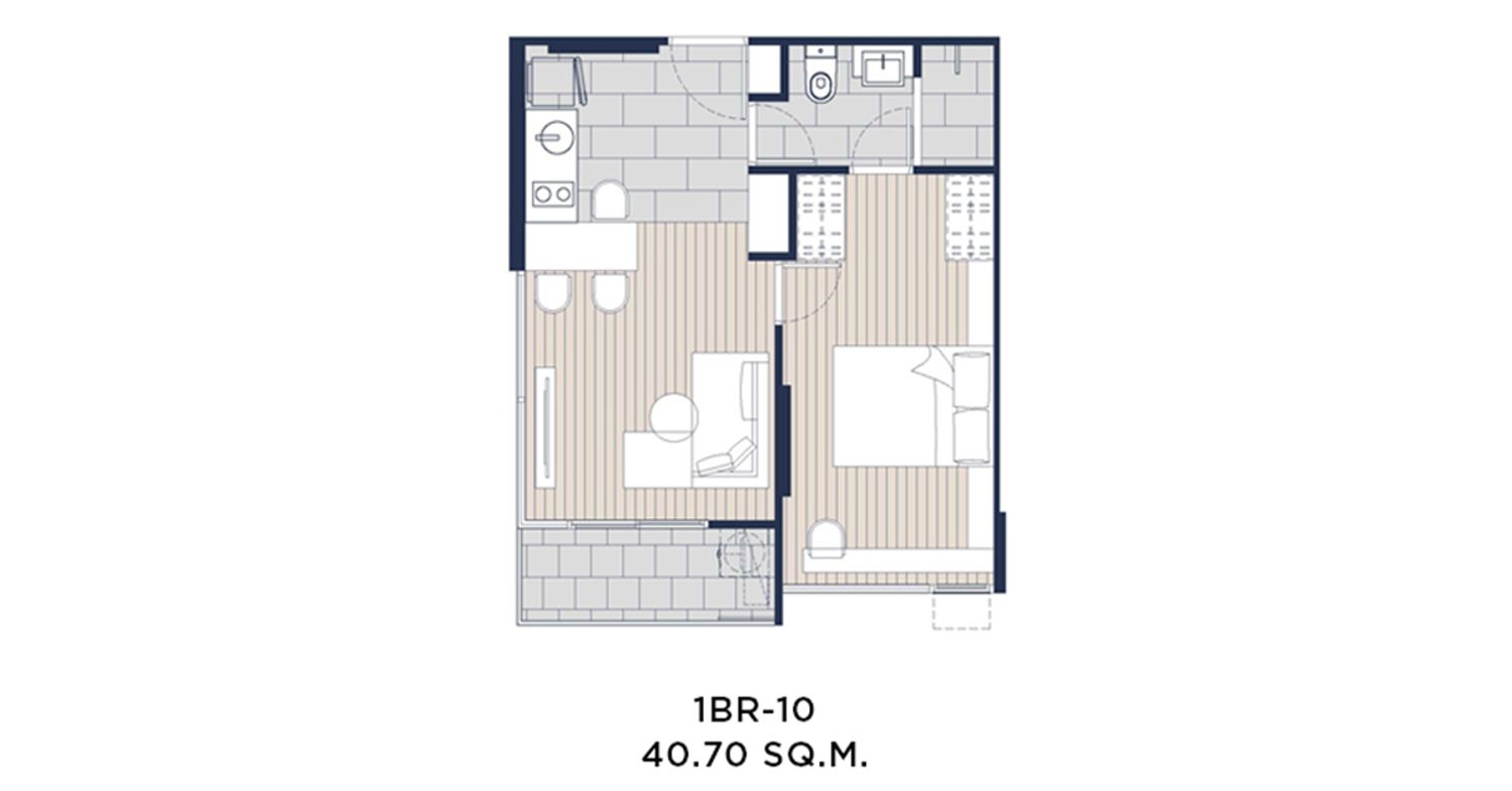 1 Bedroom ในโครงการ แซฟวี่ พหล 2, ภาพที่ 4