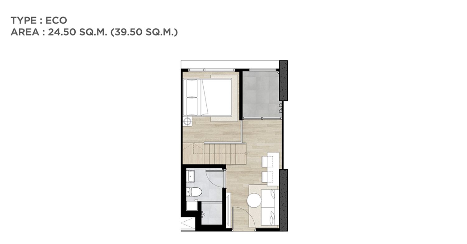 1 Bedroom ในโครงการ แลนด์มาร์ค แอท แกรนด์ สเตชั่น, ภาพที่ 4