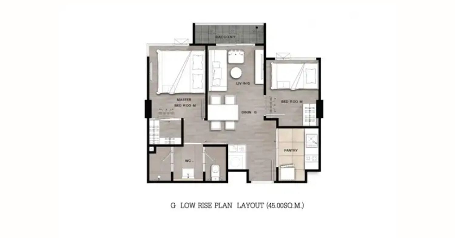 1 Bedroom Plus ในโครงการ นิช โมโน รามคำแหง, ภาพที่ 4
